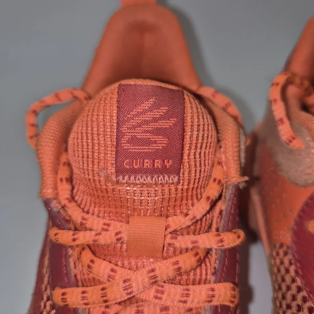 Under Armour Curry 12K Youth Orange Basketball Shoes‎ Kids UA Micro G Sneakers